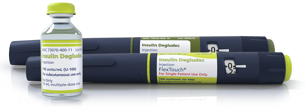 Insulin Degludec Vial, U-100 FlexTouch, and U-200 FlexTouch